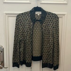 St. John knit by Marie Gray zip evening jacket